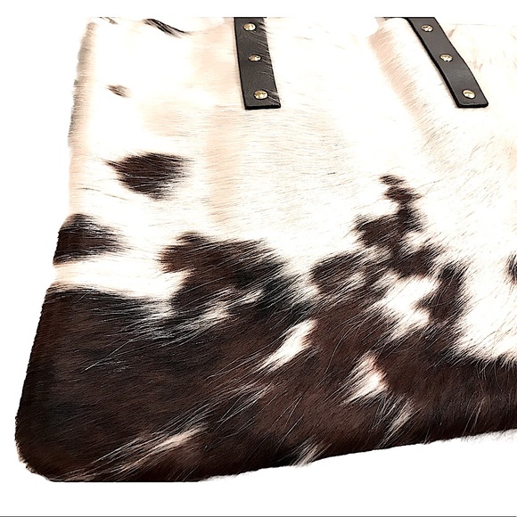 New Leather hair on hide Fabulous One of a Kind Leather Cowhide Tote Bag 👜 - Picture 10 of 15